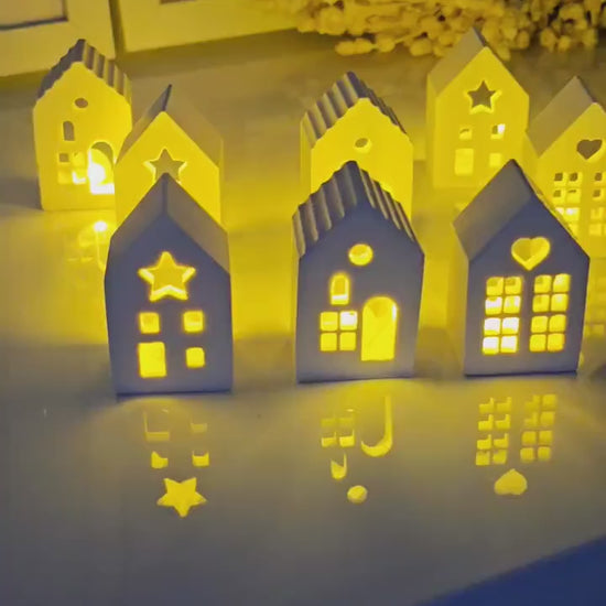 Lichthaus / Nachtlicht/ Kleinigkeit / Wichtelgeschenk / Mitbringsel  / Adventskalender / Herz / Stern