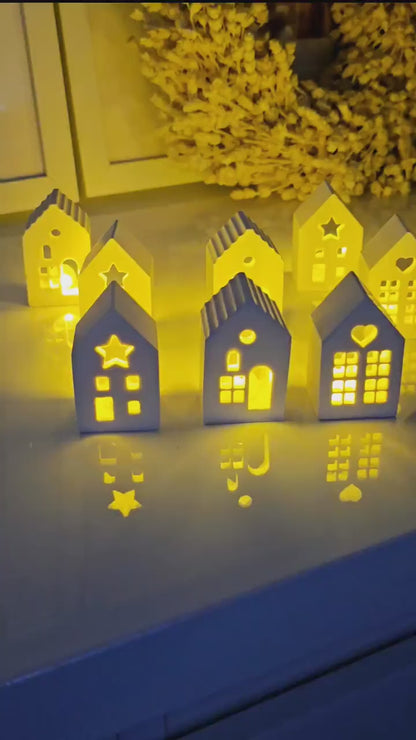 Lichthaus / Nachtlicht/ Kleinigkeit / Wichtelgeschenk / Mitbringsel  / Adventskalender / Herz / Stern