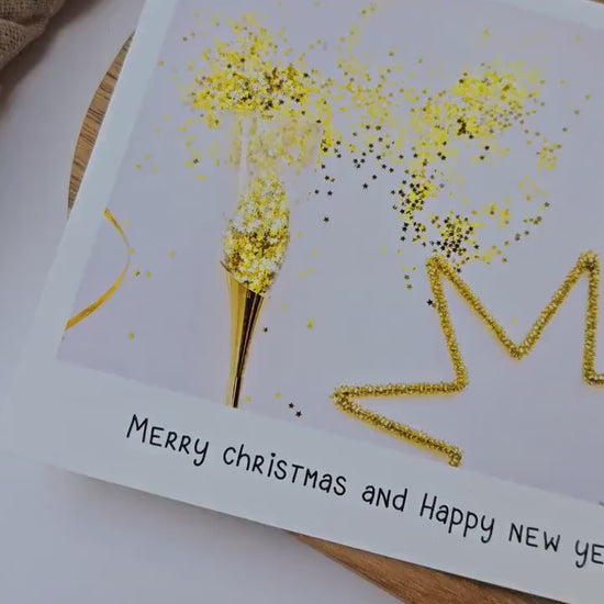 Postkarte Happy X-Mas for you / Umschlag / quadratisch / Kleinigkeit / Geschenk / Weihnachten / Adventskalender / Wichtelgeschenk