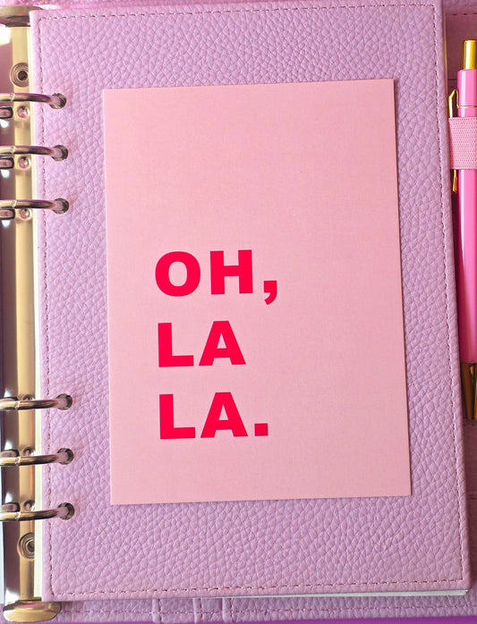 Postkarte "OH, LA LA."