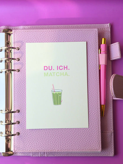 Postkarte "Du.Ich. Matcha."