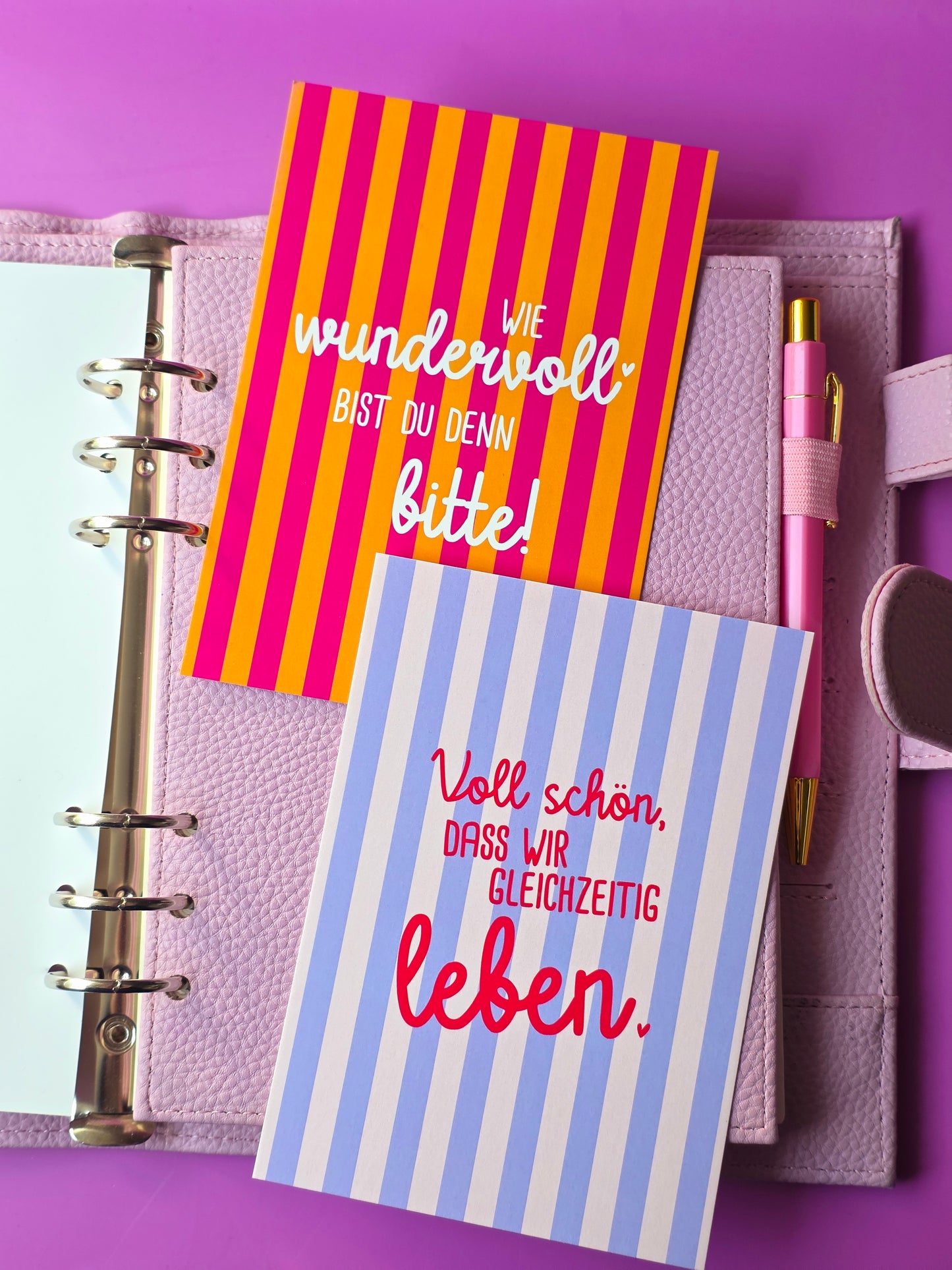 Postkarte "Wie wundervoll bist Du denn bitte" (orange)