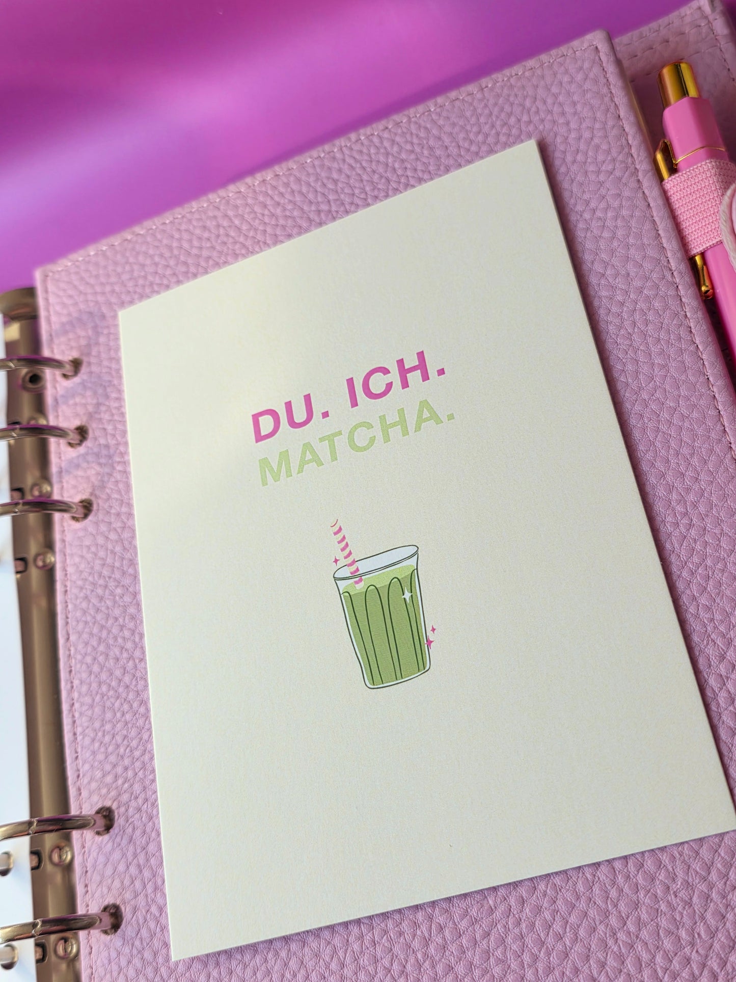 Postkarte "Du.Ich. Matcha."
