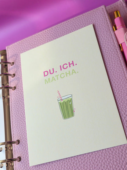 Postkarte "Du.Ich. Matcha."