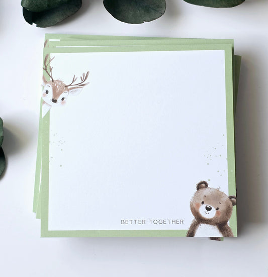 Notizblock "Better Together" in 105 x 105 mm