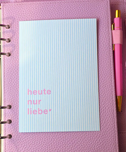 Postkarte "Heute nur Liebe"