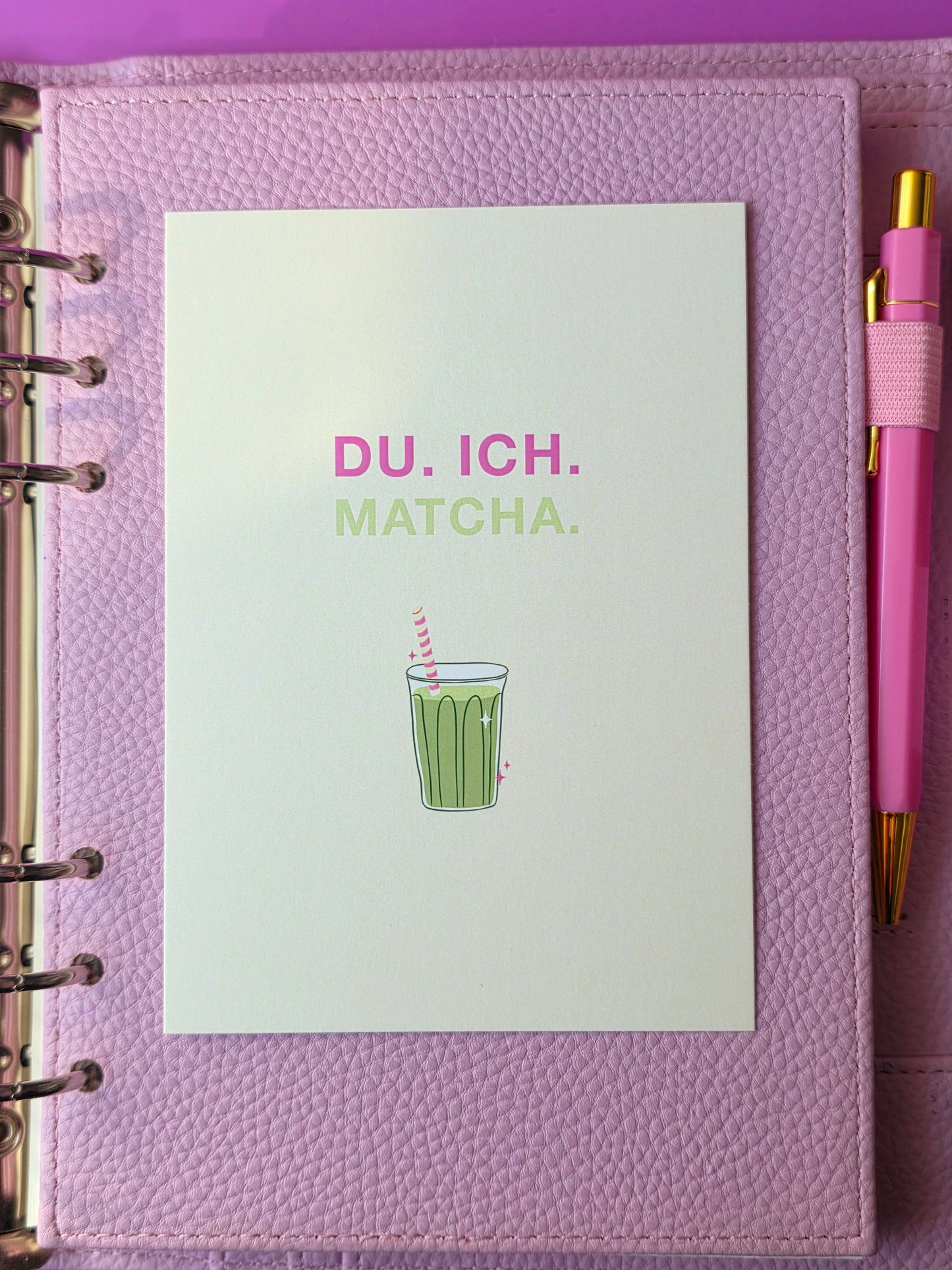 Postkarte "Du.Ich. Matcha."