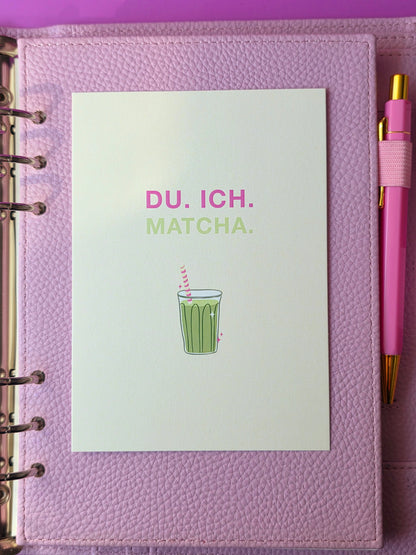 Postkarte "Du.Ich. Matcha."