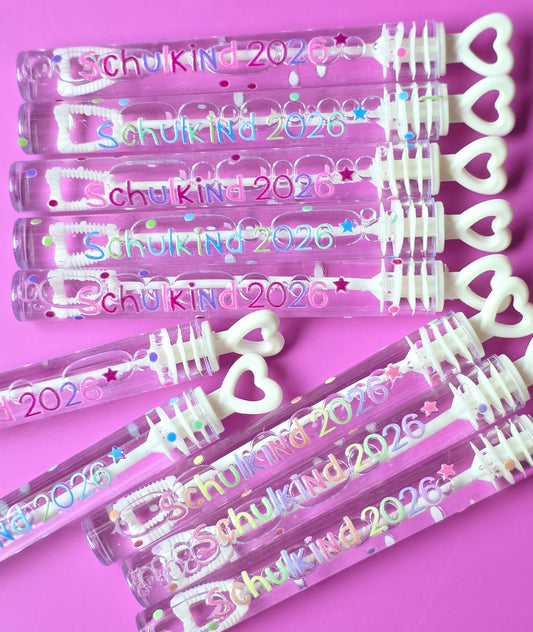 Seifenblasen Schulkind 2026 - 3 Farben