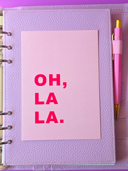 Postkarte "OH, LA LA."