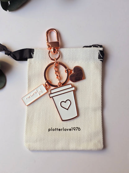 Schlüsselanhänger Coffee Love-Muttertag Edition rosegold