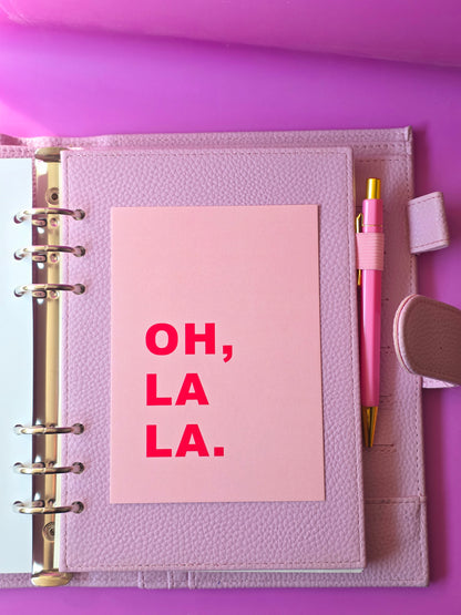 Postkarte "OH, LA LA."