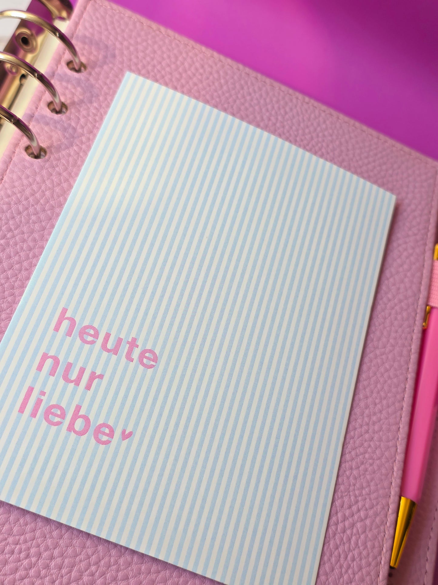 Postkarte "Heute nur Liebe"
