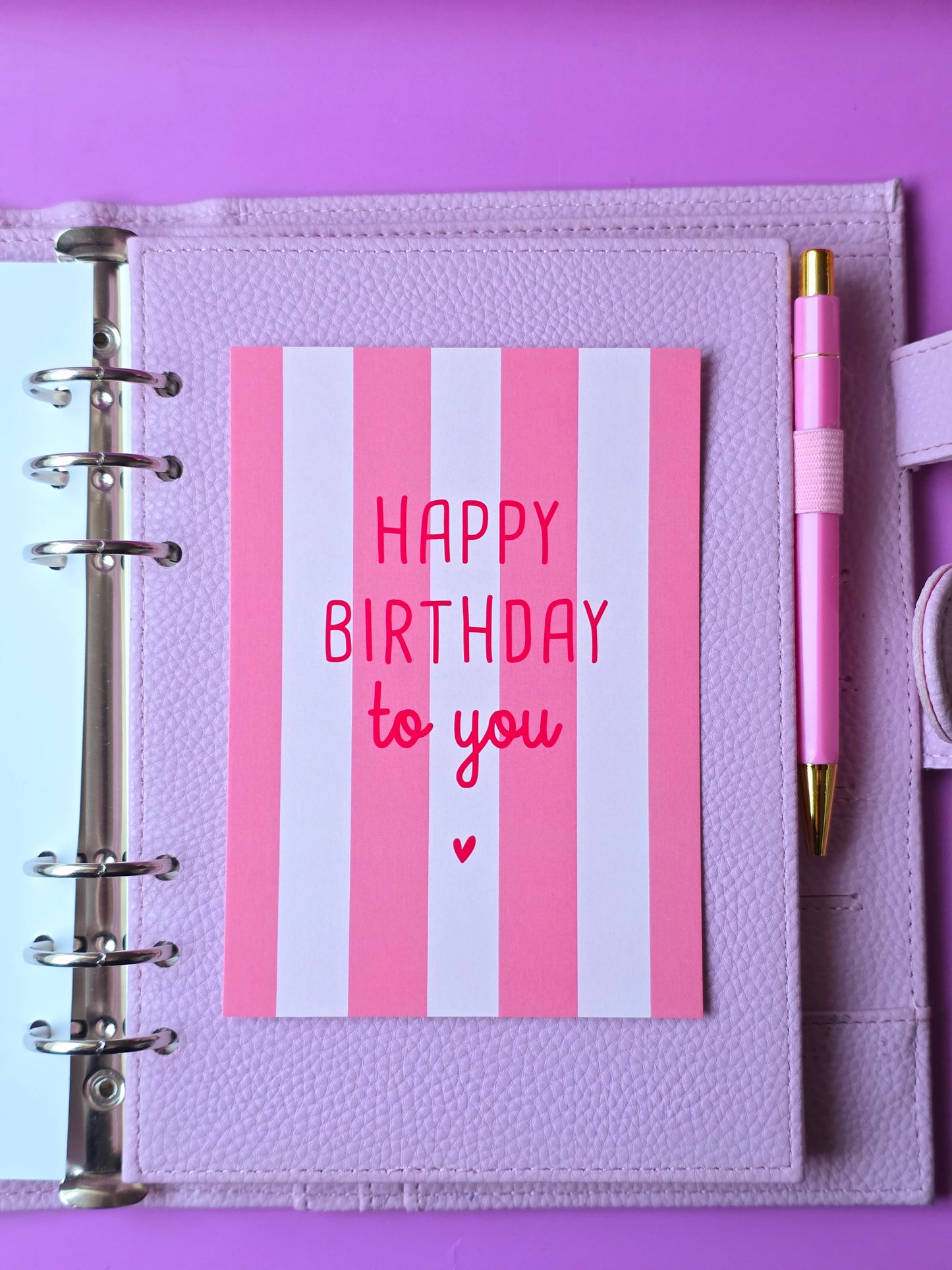 Postkarte "Happy Birthday" in A6