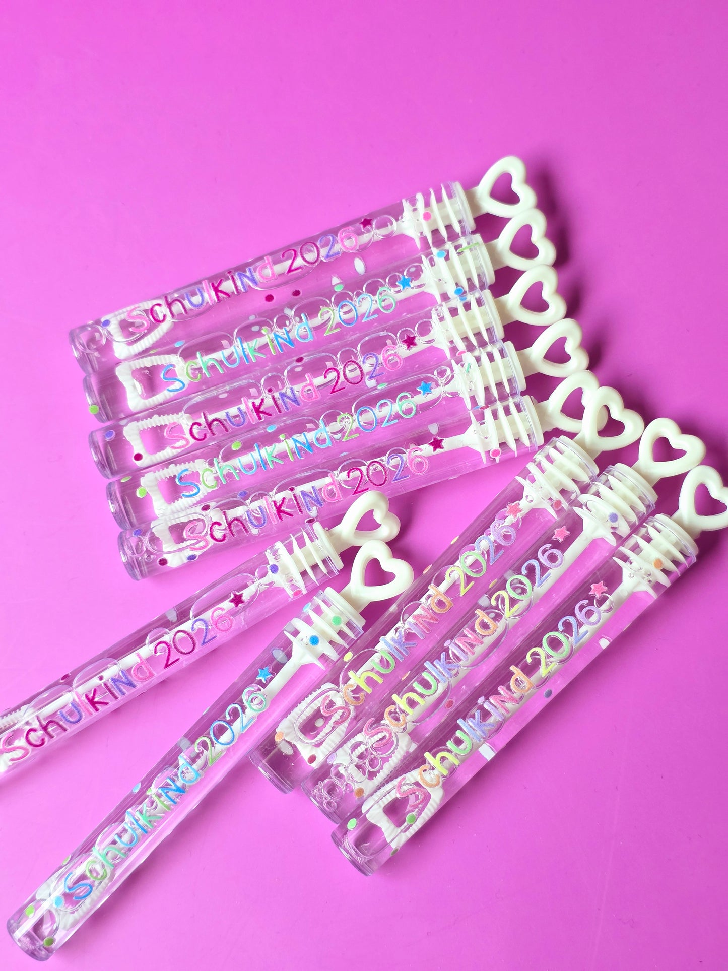 Seifenblasen Schulkind 2026 - 3 Farben