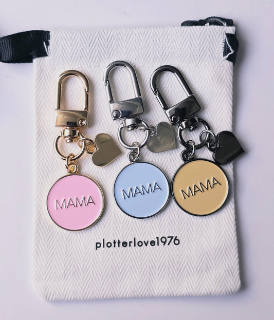 Schlüsselanhänger Mama in 3 Farben