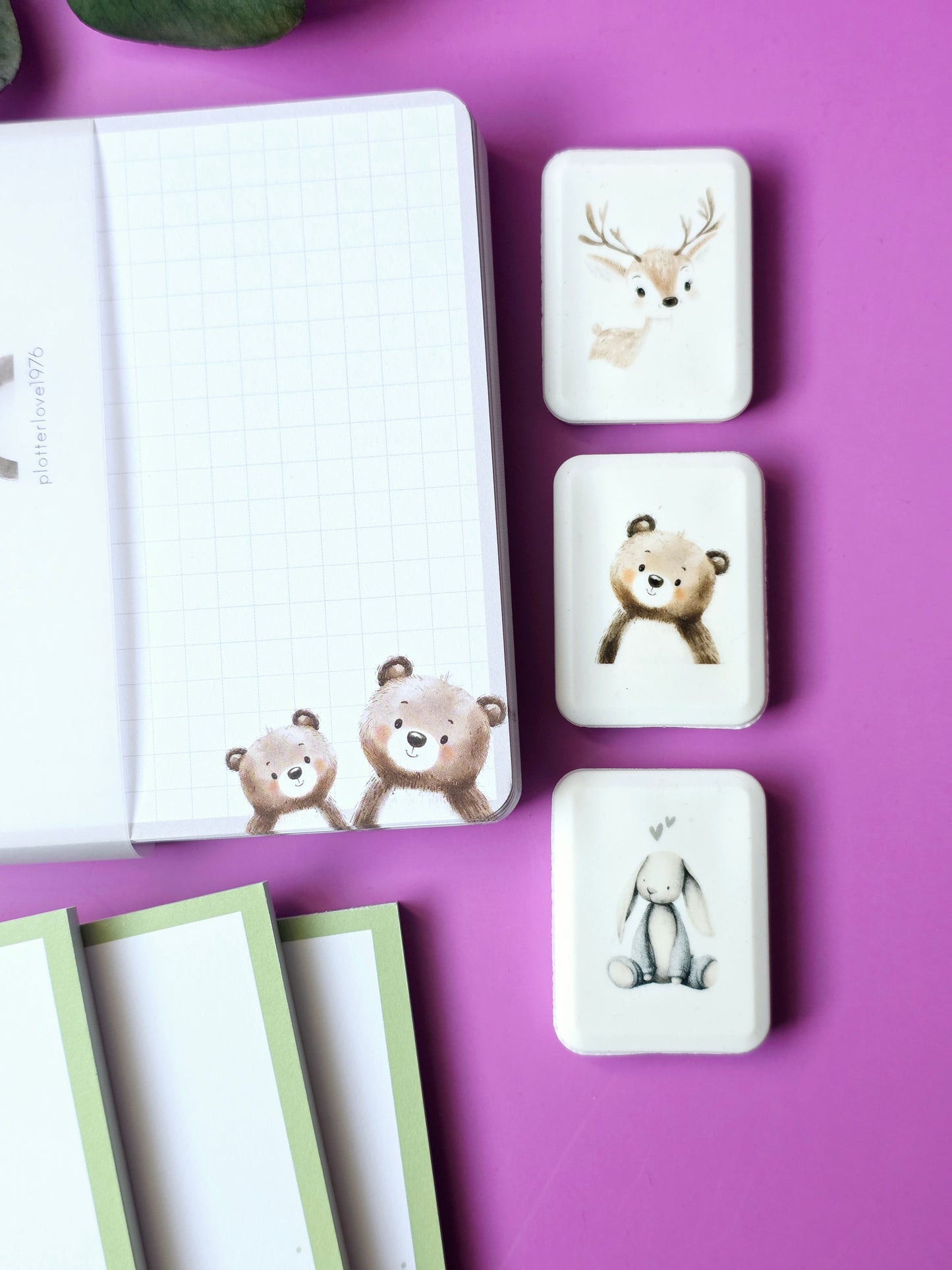 Radiergummi Hase/Bär/Bambi - 3 Motive