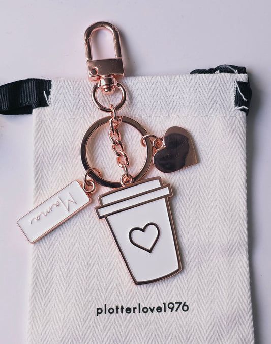 Schlüsselanhänger Coffee Love-Muttertag Edition rosegold