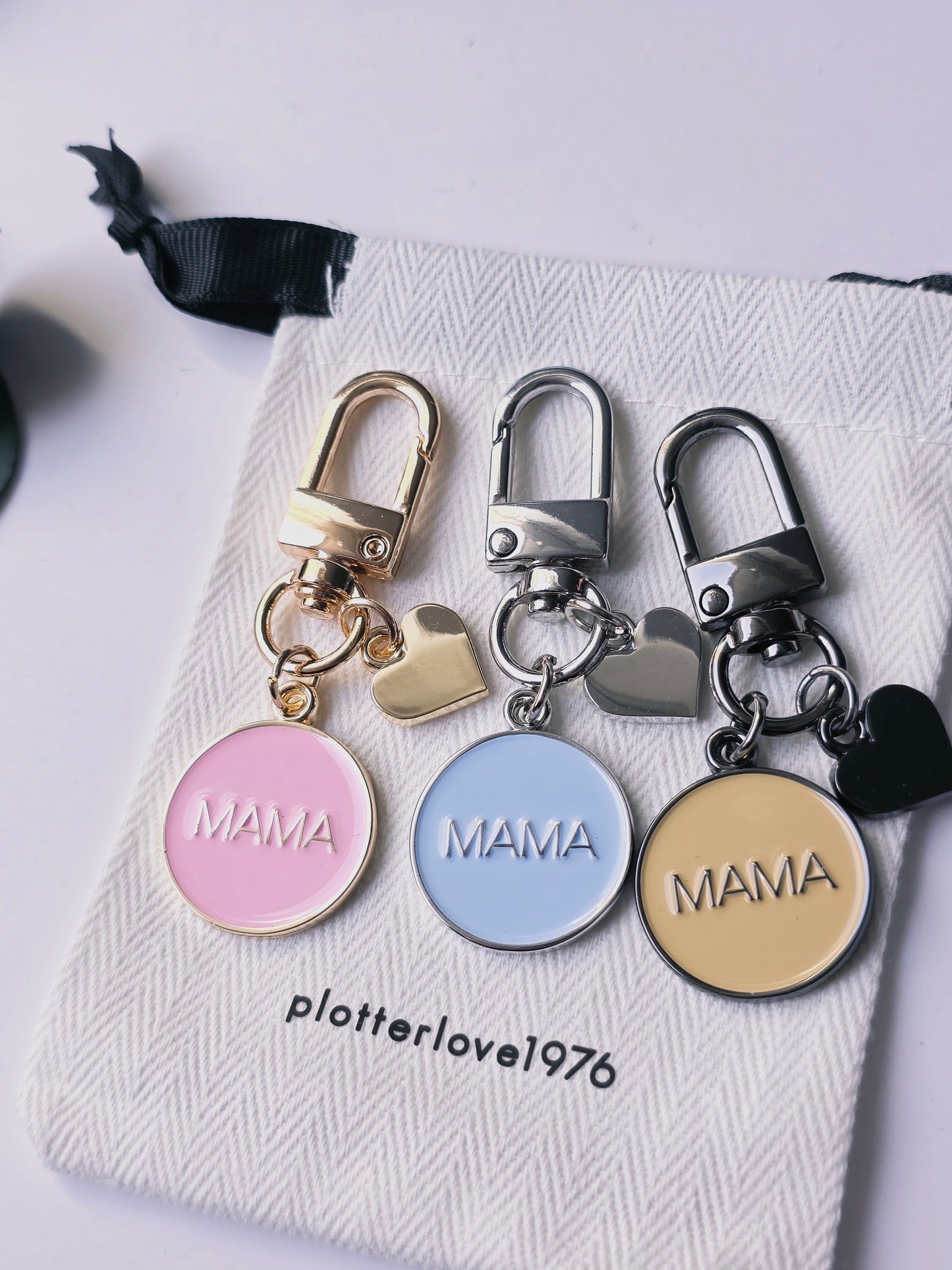 Schlüsselanhänger Mama in 3 Farben