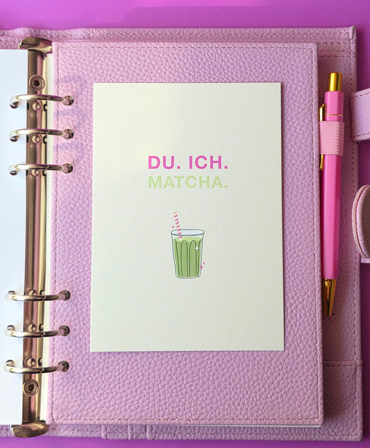 Postkarte "Du.Ich. Matcha."