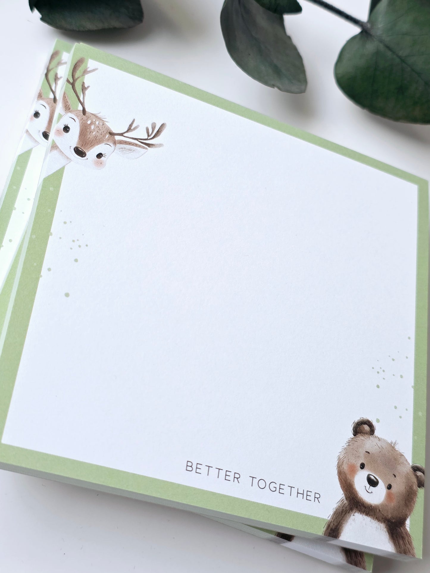 Notizblock "Better Together" in 105 x 105 mm