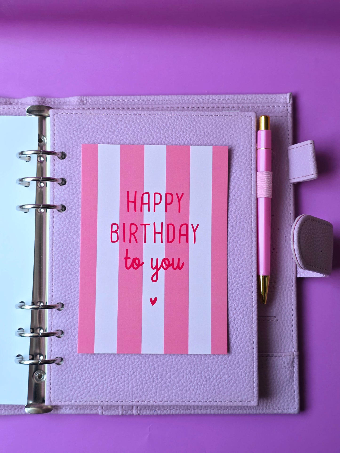 Postkarte "Happy Birthday" in A6