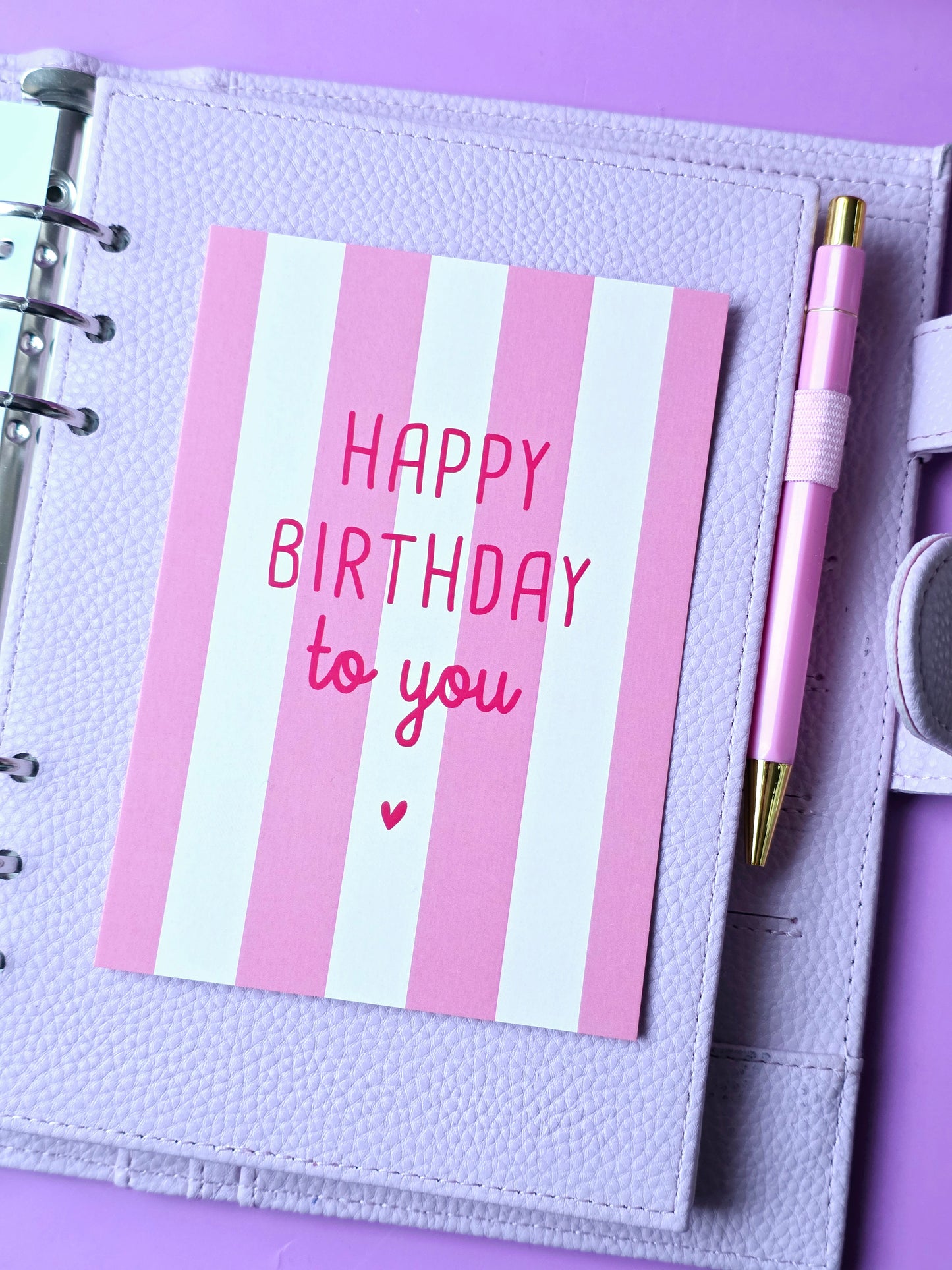 Postkarte "Happy Birthday" in A6