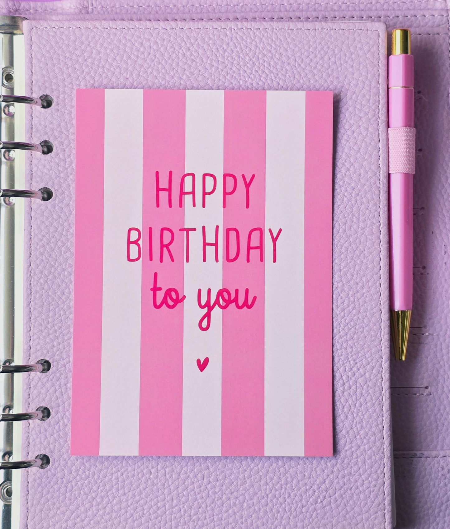 Postkarte "Happy Birthday" in A6