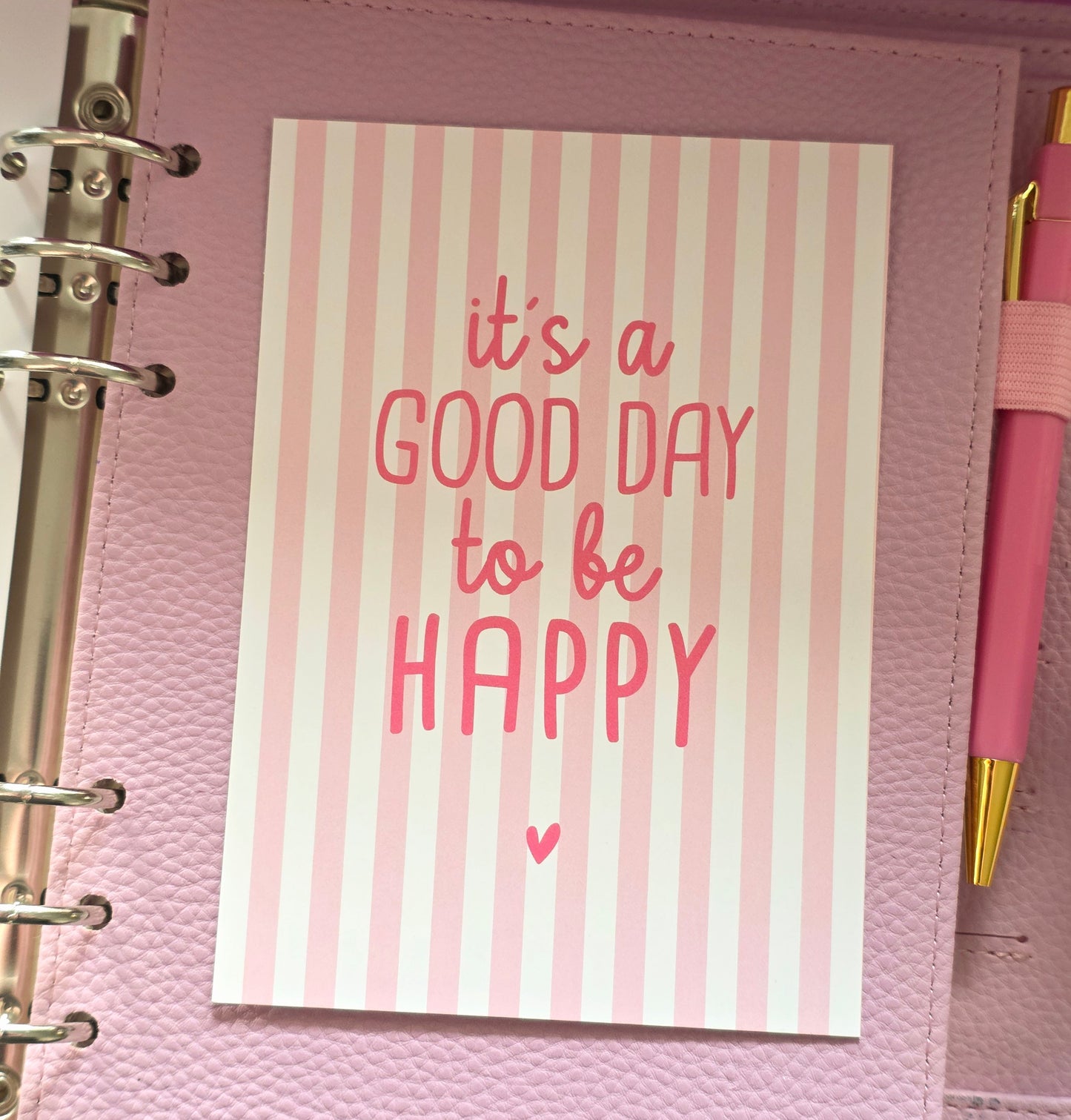 Postkarte "It's a good day to be happy in A6