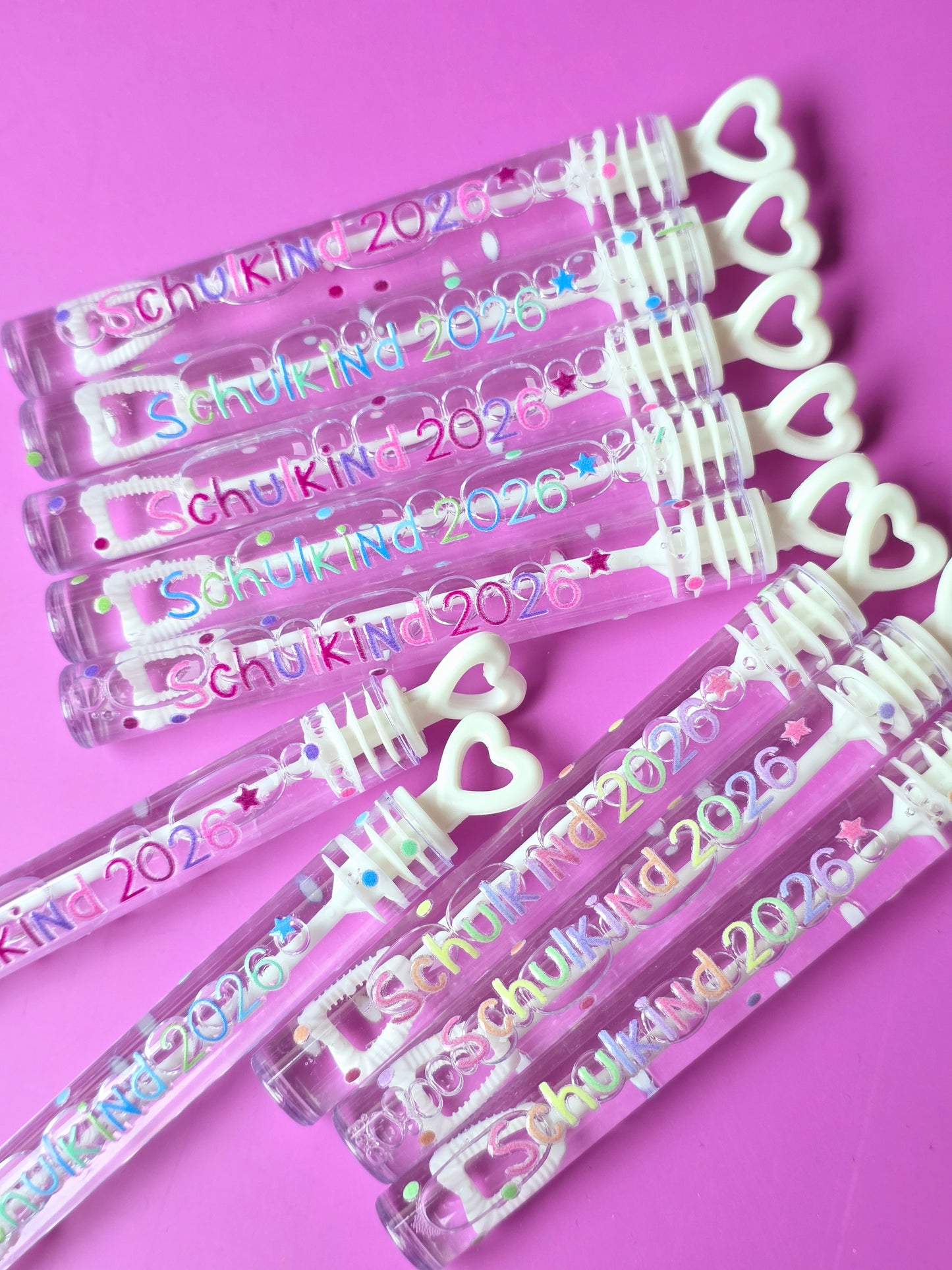 Seifenblasen Schulkind 2026 - 3 Farben