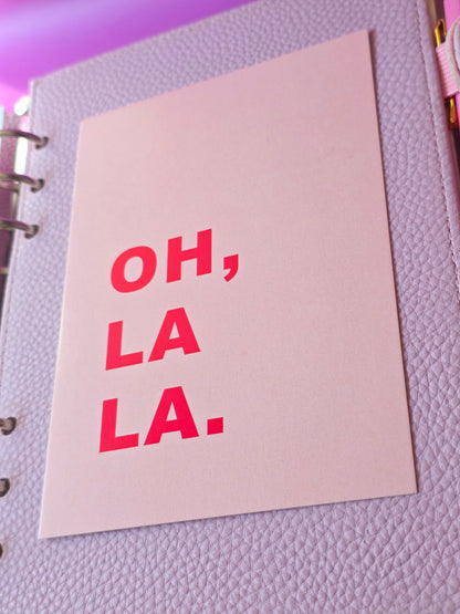 Postkarte "OH, LA LA."