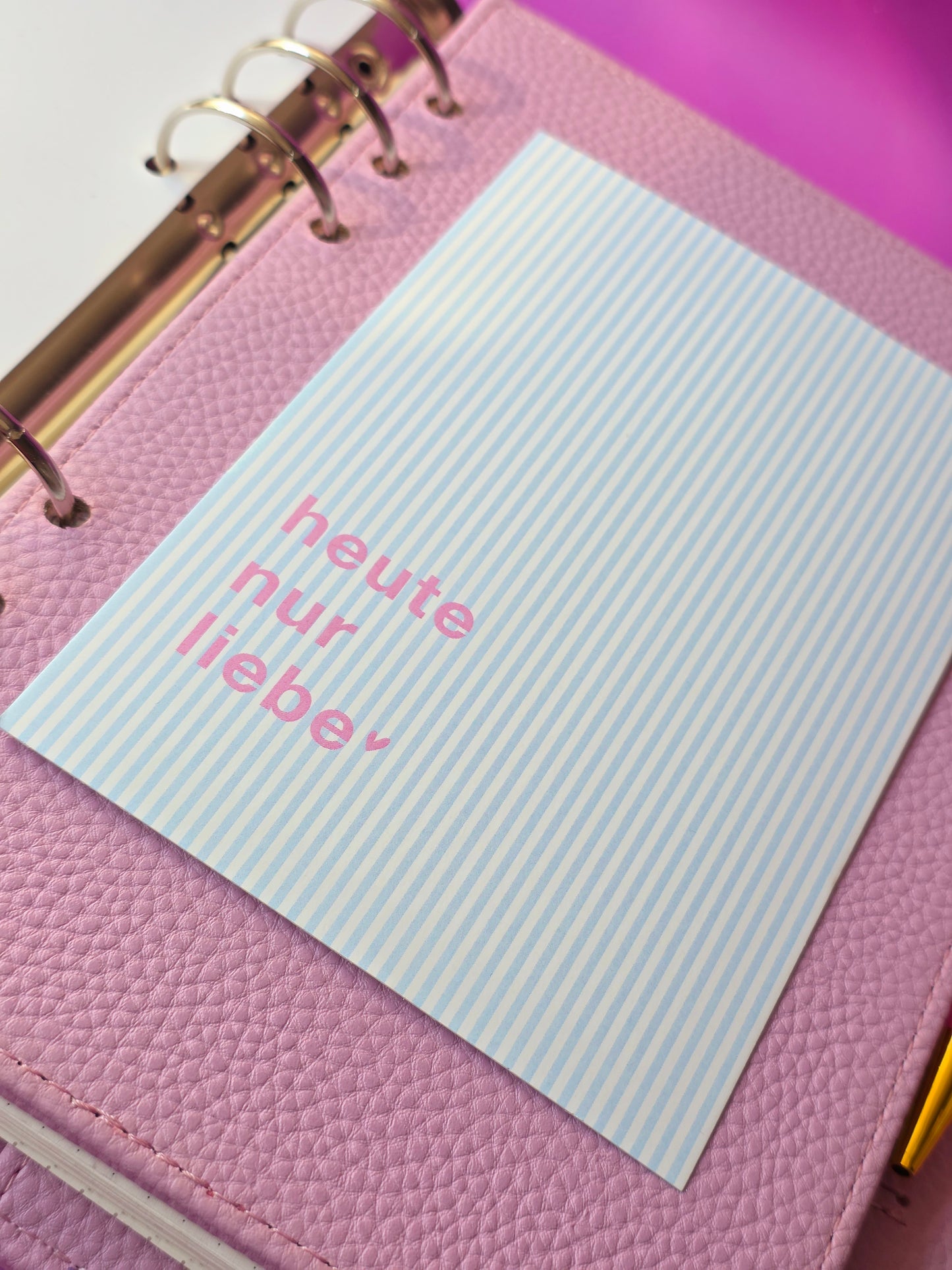 Postkarte "Heute nur Liebe"