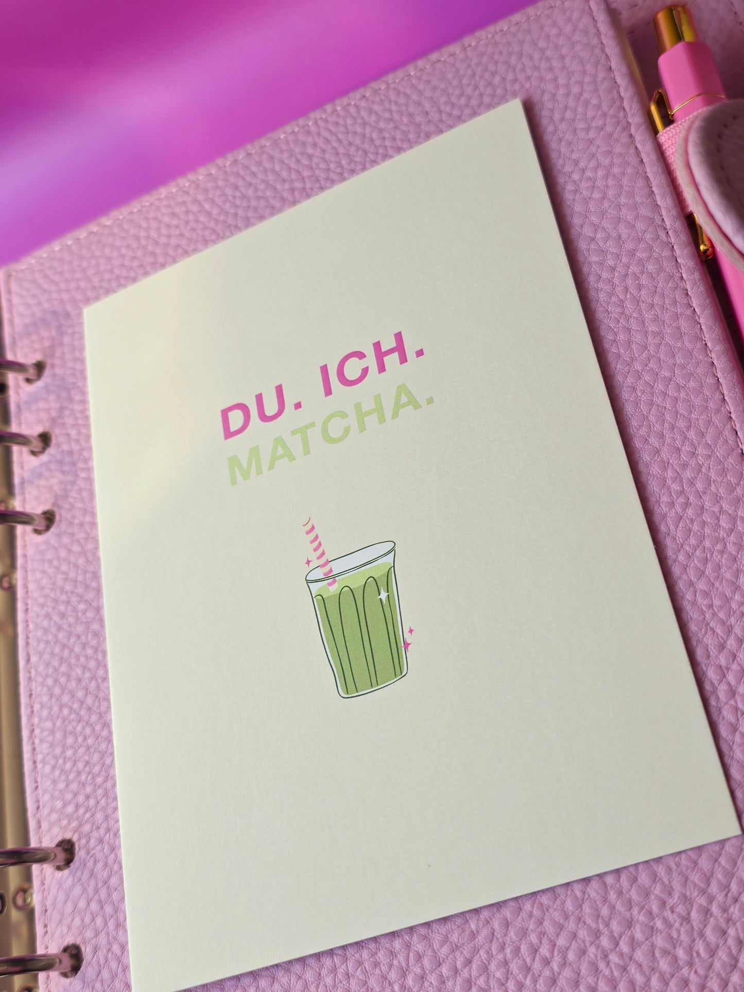 Postkarte "Du.Ich. Matcha."