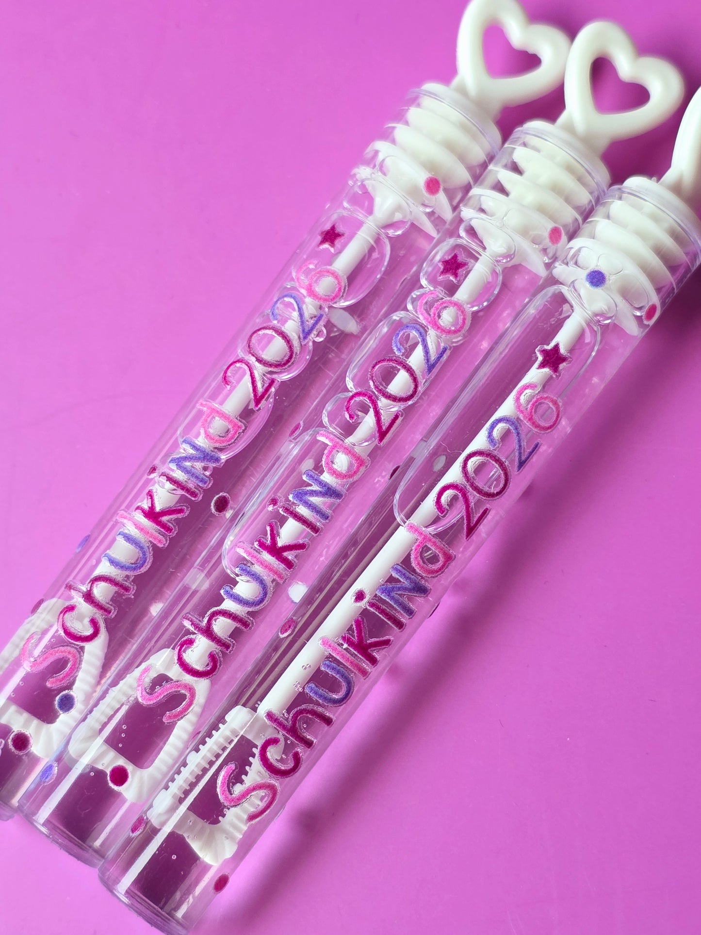 Seifenblasen Schulkind 2026 - 3 Farben