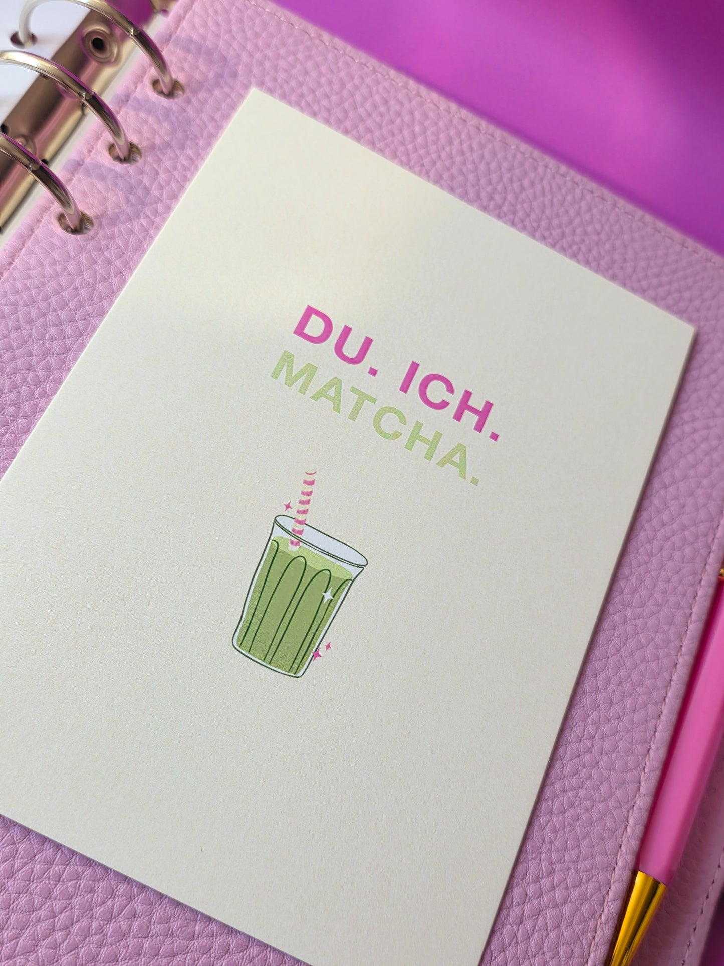 Postkarte "Du.Ich. Matcha."