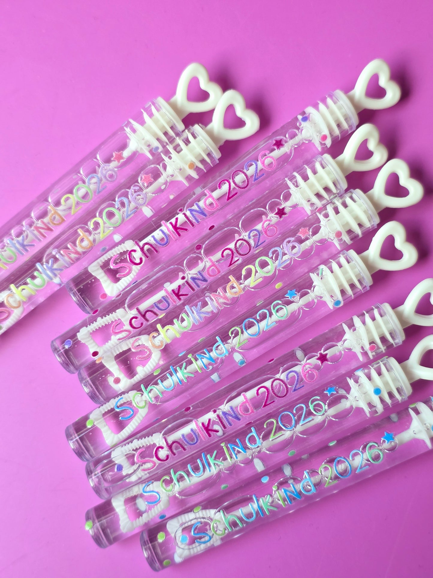 Seifenblasen Schulkind 2026 - 3 Farben