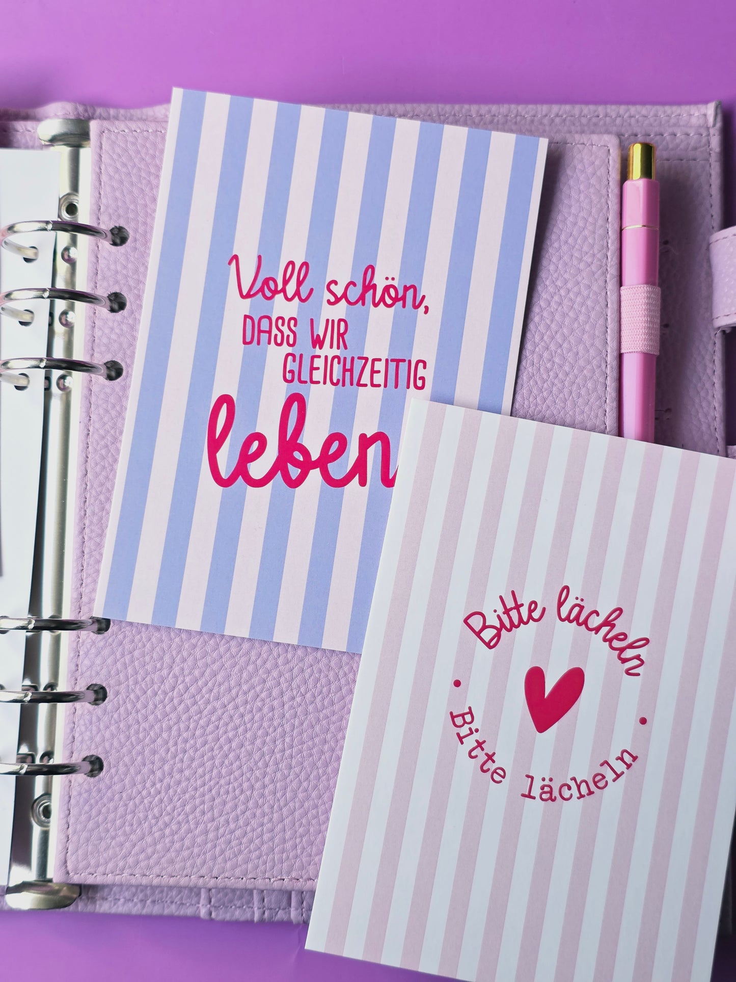 Postkarte "Bitte lächeln" in A6