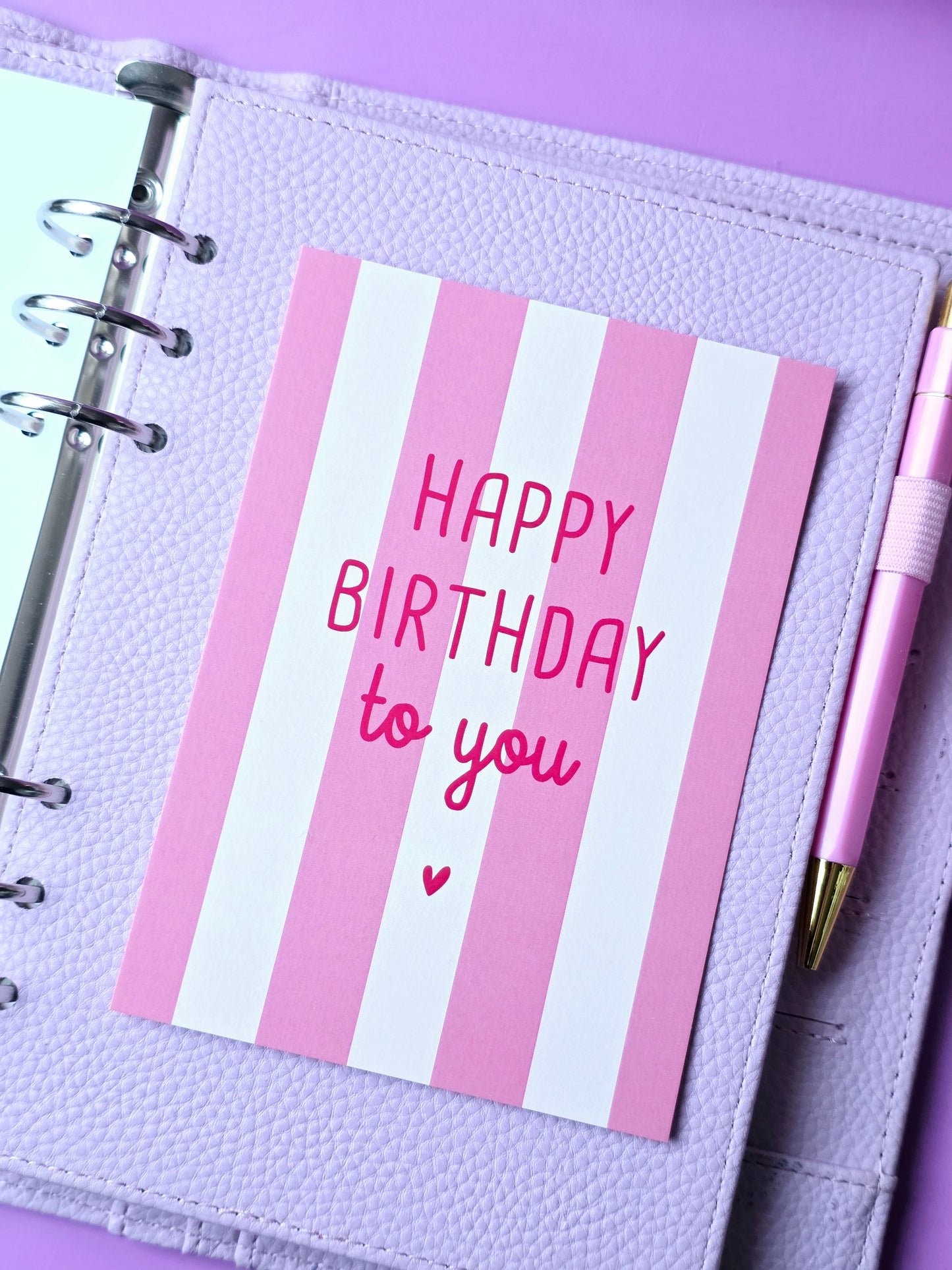 Postkarte "Happy Birthday" in A6