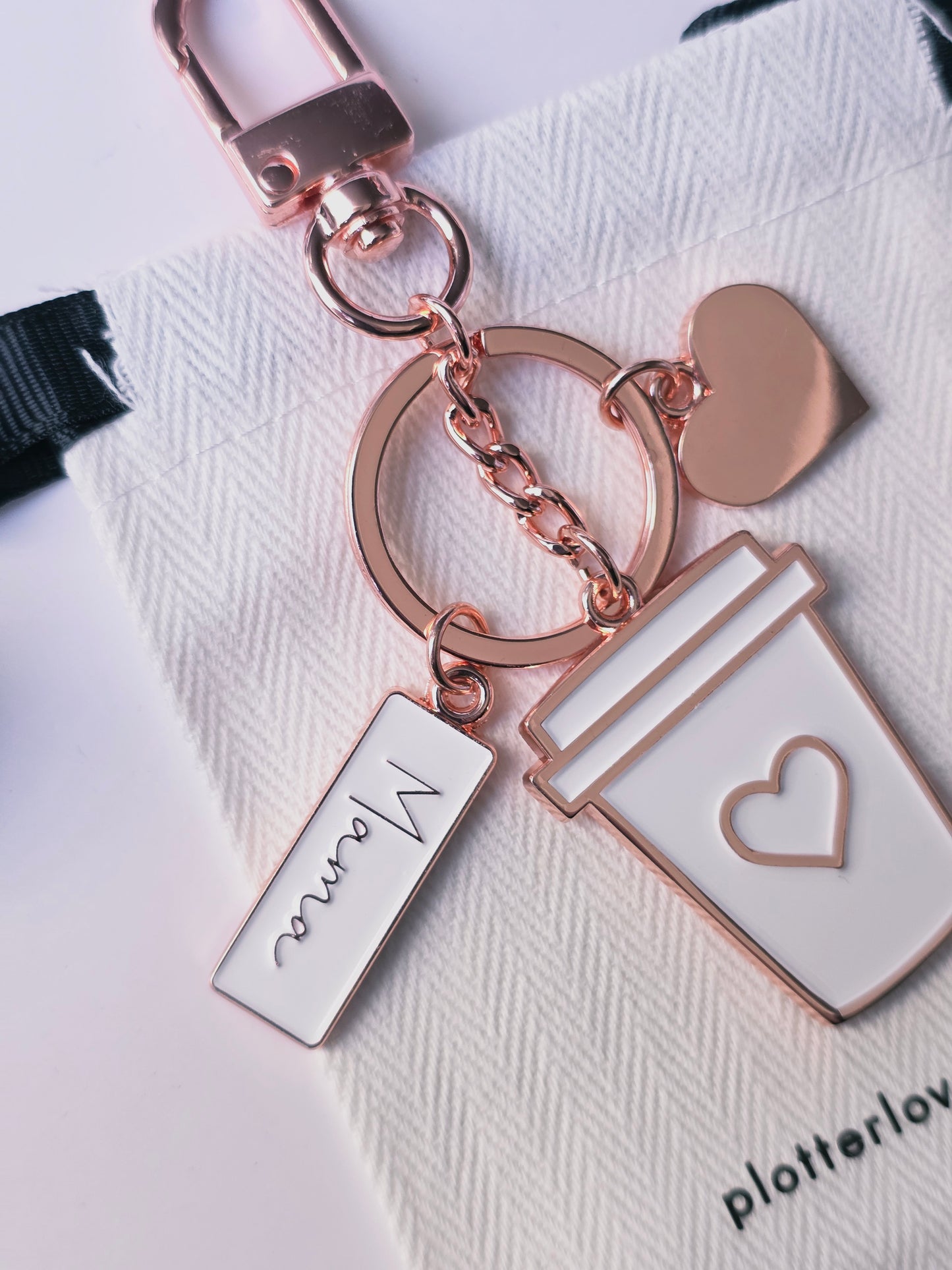 Schlüsselanhänger Coffee Love-Muttertag Edition rosegold