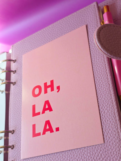 Postkarte "OH, LA LA."