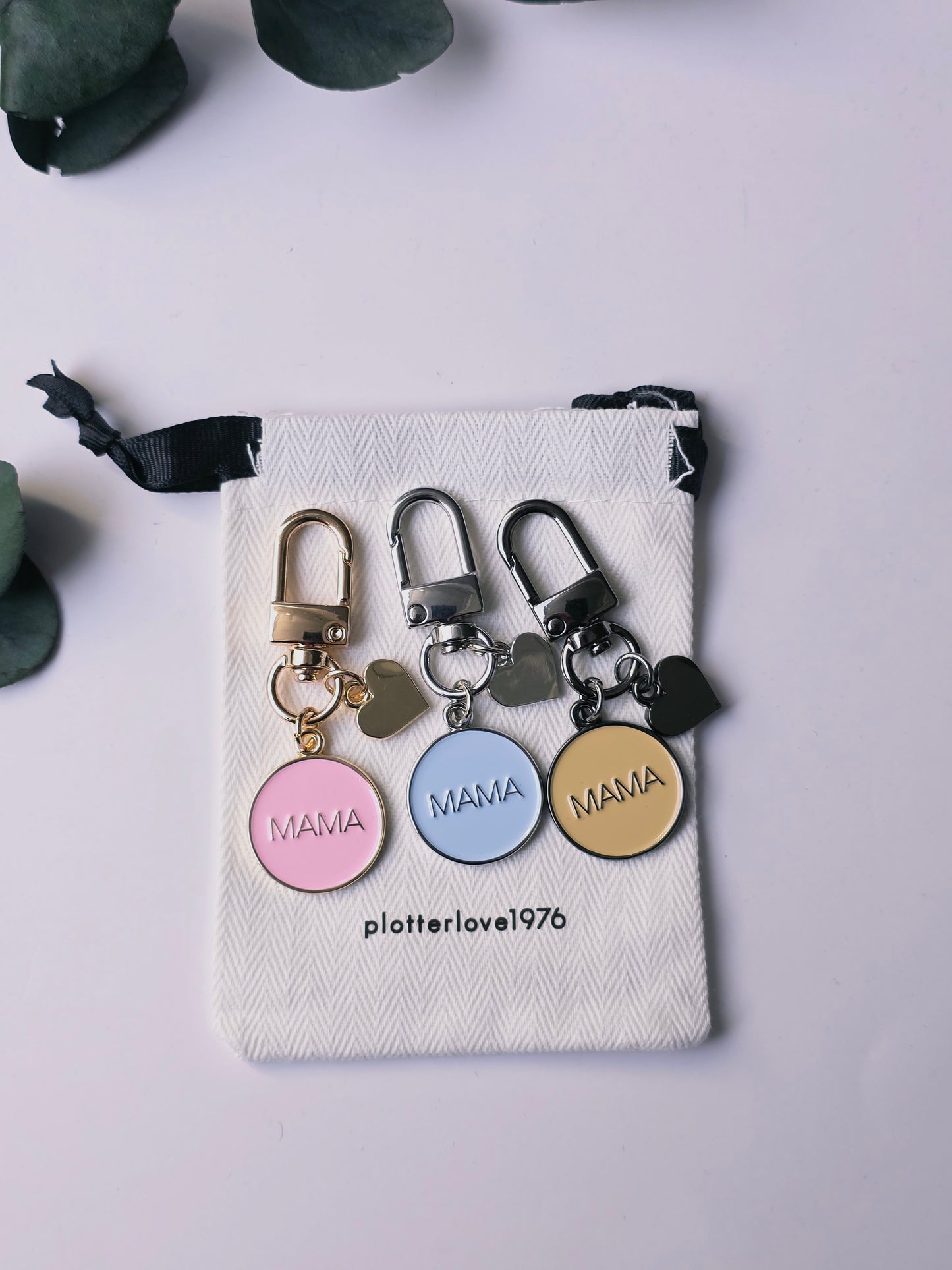 Schlüsselanhänger Mama in 3 Farben