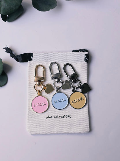 Schlüsselanhänger Mama in 3 Farben