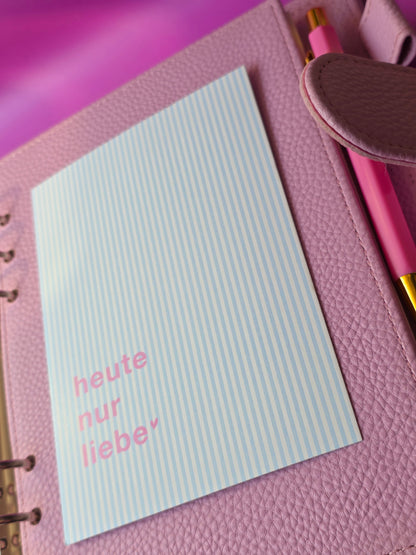 Postkarte "Heute nur Liebe"